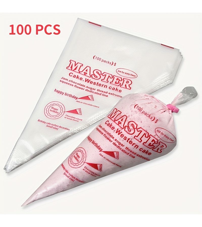 100 Pcs 6.3x9.84 Inch Small Disposable Piping Bags For Cake Decorating - Image 2