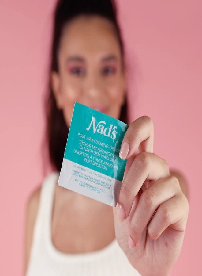 Nad's Post Wax Calming Oil Wipes Refill Pack - 20 Wipes, After Wax Remover - Image 5