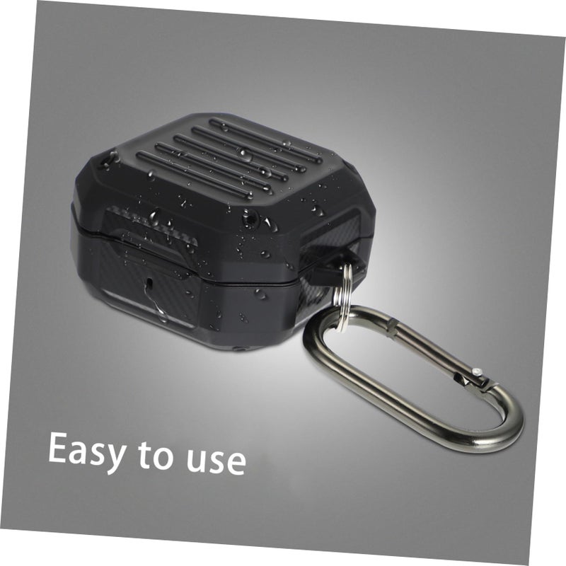 Grey TPU Case with Carabiner for Buds Live Earphones Precise Charging Stylish Design - Image 4