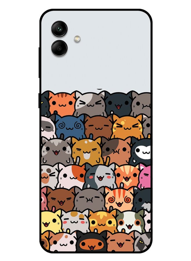 EYE CATCH Printed Protective Case Cover For Samsung Galaxy A04 -  Cat Faces - Image 1