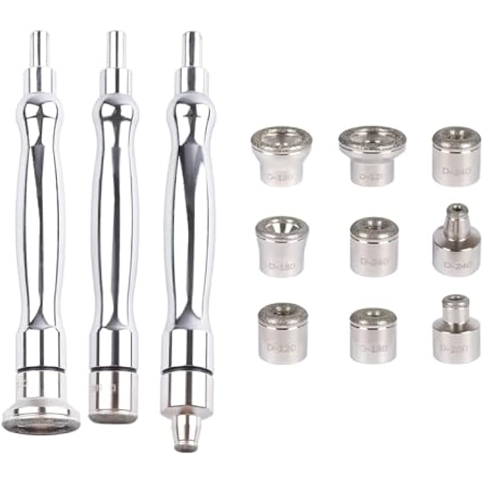 LIARTY Diamond Dermabrasion Accessories 9 Tips 3 Wands Microdermabrasion Machine Replacements Dermabrasion Tool Professional or Home Use - Image 1
