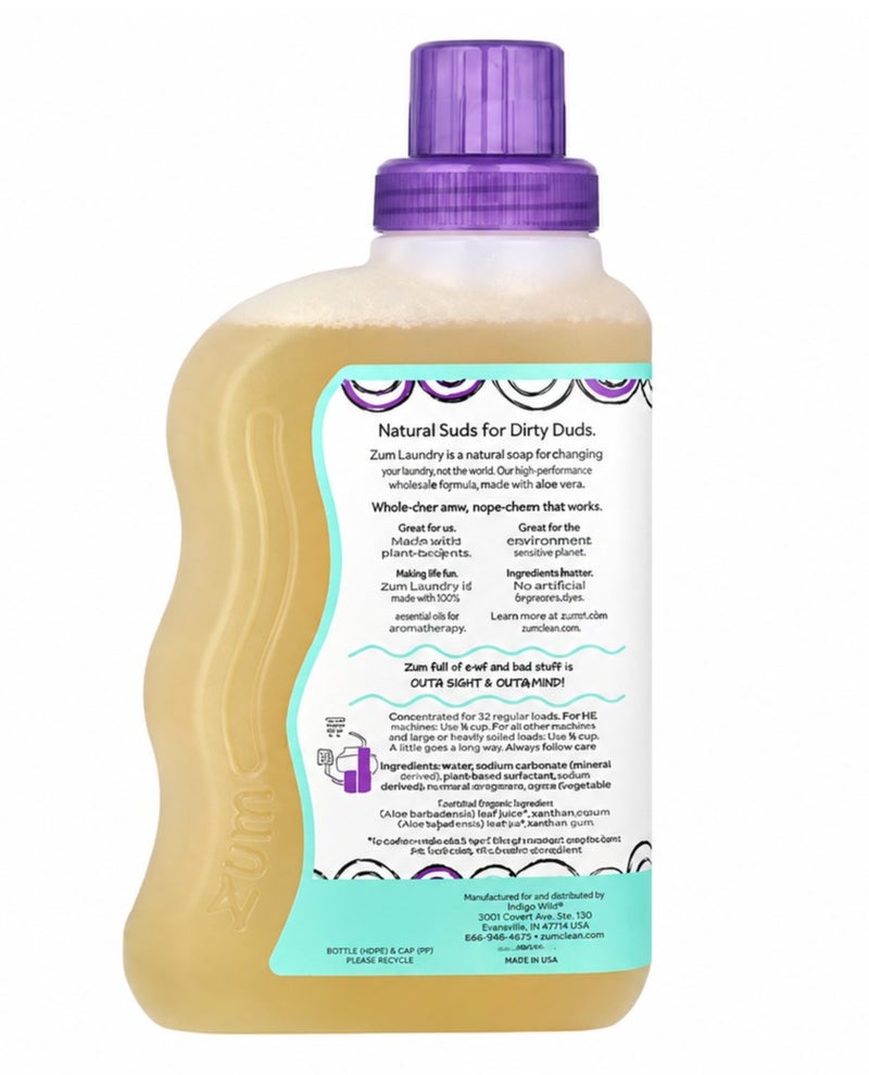 ZUM, Laundry Soap, Sea Salt, 32 fl oz (0.94 l) - Image 2