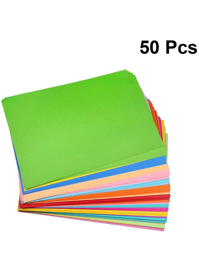 NIBEMINENT 50-Piece Colored Art Folding Cardboard Origami For DIY Handmade Kids And Craft Activities - Image 2