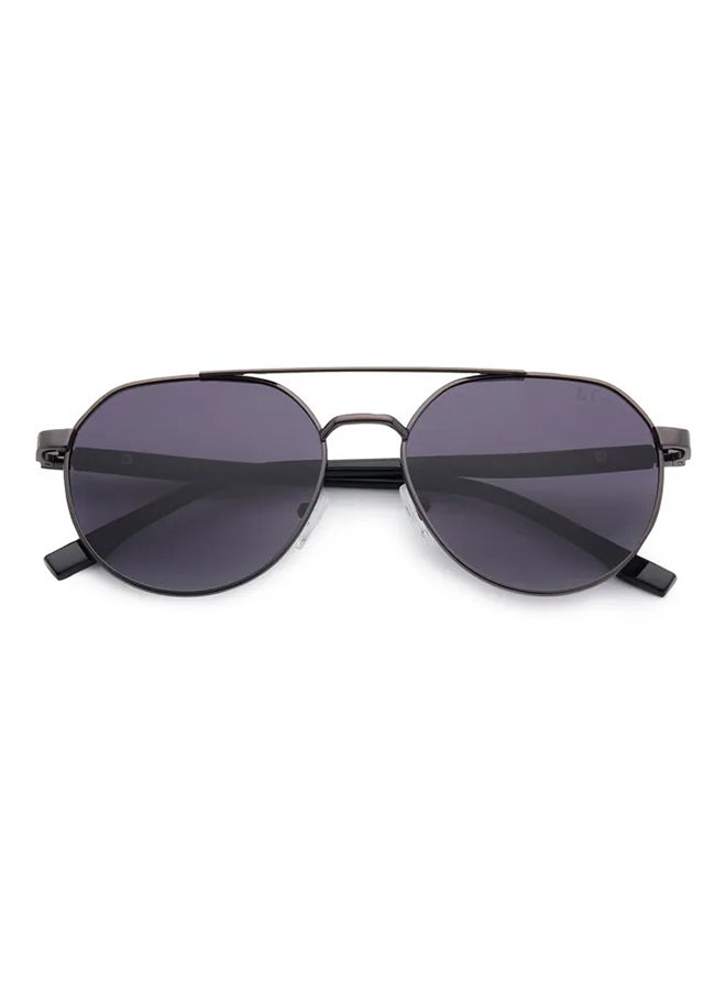 Lee Cooper Unisex Polarized Sunglasses Gun Frame Gradient Grey Mirror Lens 56mm  - LC1206C02 - Image 5