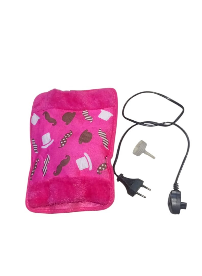 حقيبة الماء الكهربائية الحرارية   بألوان ونقوش مختلفة (بنفسجي، أزرق، بني، إلخ) - Image 2