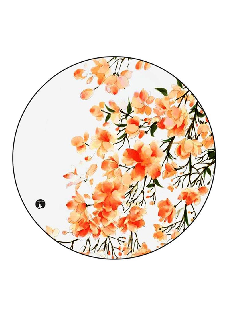 Flowers Printed Mouse Pad Multicolour