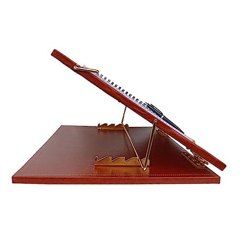 VeleSolv Leatherette Desk Organizer, 12 * 16inch Leatherette Table top for Laptop/Sketching/Writing Desktop Table - (Brown) - Image 2