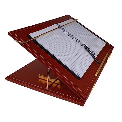 VeleSolv Leatherette Desk Organizer, 12 * 16inch Leatherette Table top for Laptop/Sketching/Writing Desktop Table - (Brown) - Image 1