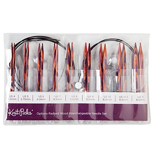 KnitPicks مجموعة إبر الحياكة القابلة للتبديل من كنيت بيكس - الولايات المتحدة 4-11 (متألقة) - Image 2