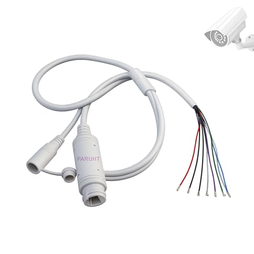 PARUHT IP Camera Cable Module Video Power Cable for POE RJ45 CCTV, White IPCW - Image 5
