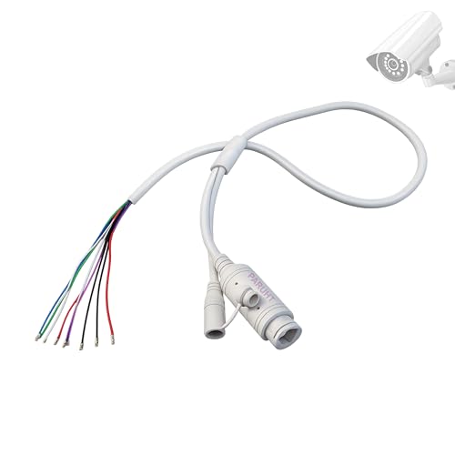 PARUHT IP Camera Cable Module Video Power Cable for POE RJ45 CCTV, White IPCW - Image 2
