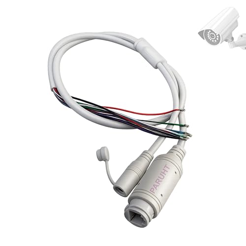 PARUHT IP Camera Cable Module Video Power Cable for POE RJ45 CCTV, White IPCW - Image 3
