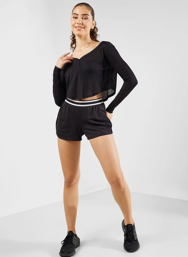 فورورد V Neck Long Sleeves T-Shirt
