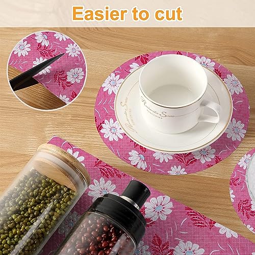 Vocal Store Solid Kitchen Drawer/Cabinet Shelf Mat|PVC Material|Adjustable Size 10 Meter Roll, Pink - CDOJ-P16-10M - Image 4