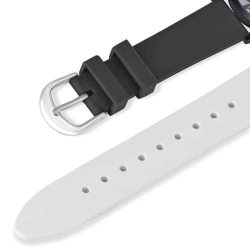 Bisley 37MM Watch for Women Black and White Watch Silicone Strap Waterproof Watch Big Face Easy to Read - Image 5