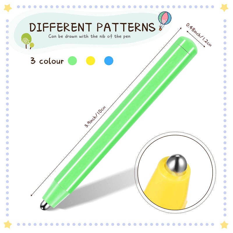 Sumind 3 Pieces Replacement Stylus Magnetic Drawing Pen Magnet Replacement Pens for Play Magnapad Magnetic Drawing Board Writing Tablet A to Z and Numbers 0-9 - Image 2