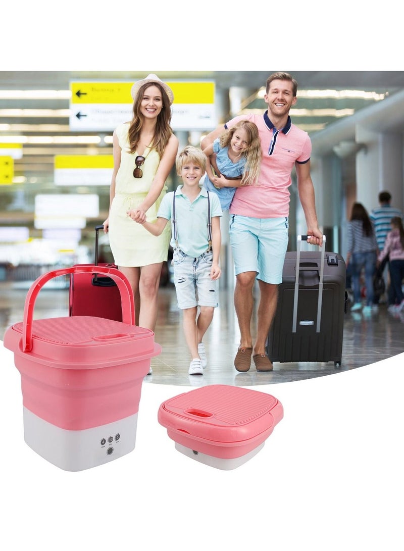 DubaiGallery Washing Machine Small Household Folding Portable Automatic Forward and Reverse Pulsator Elution Dual Purpose Imitation Hand Wash with Drain Hole Fruit Washing Machine - Image 4