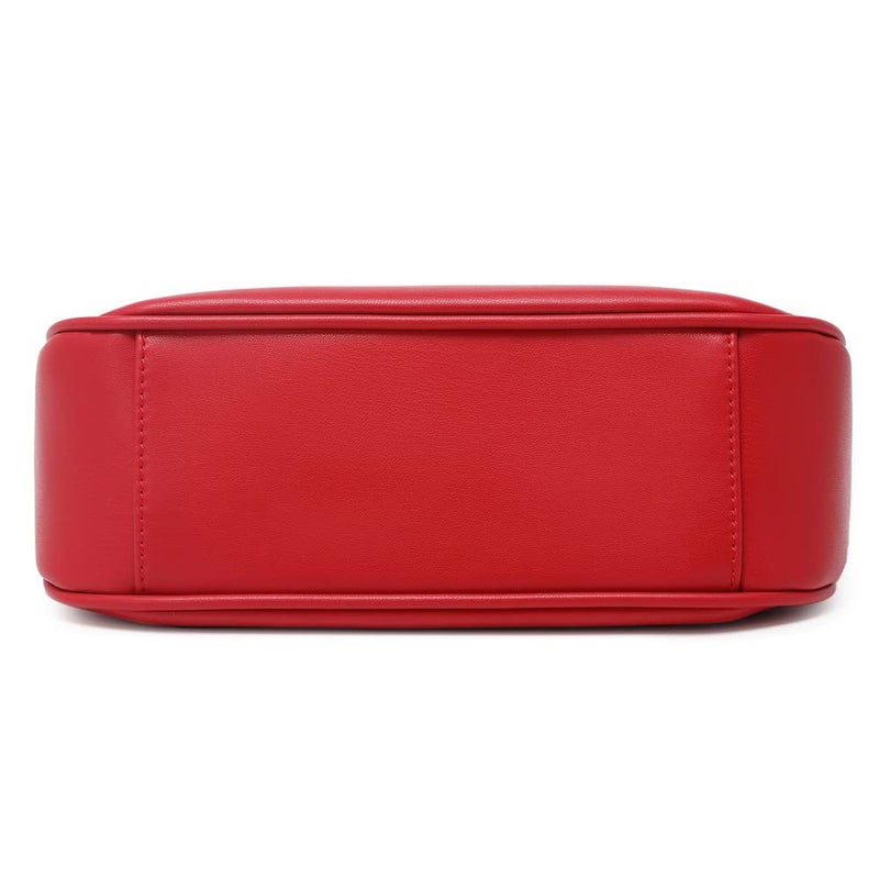 CYHTWSDJ Shoulder Bags for Women, Cute Hobo Tote Handbag Mini Clutch Purse with Zipper Closure (Red) - Image 5