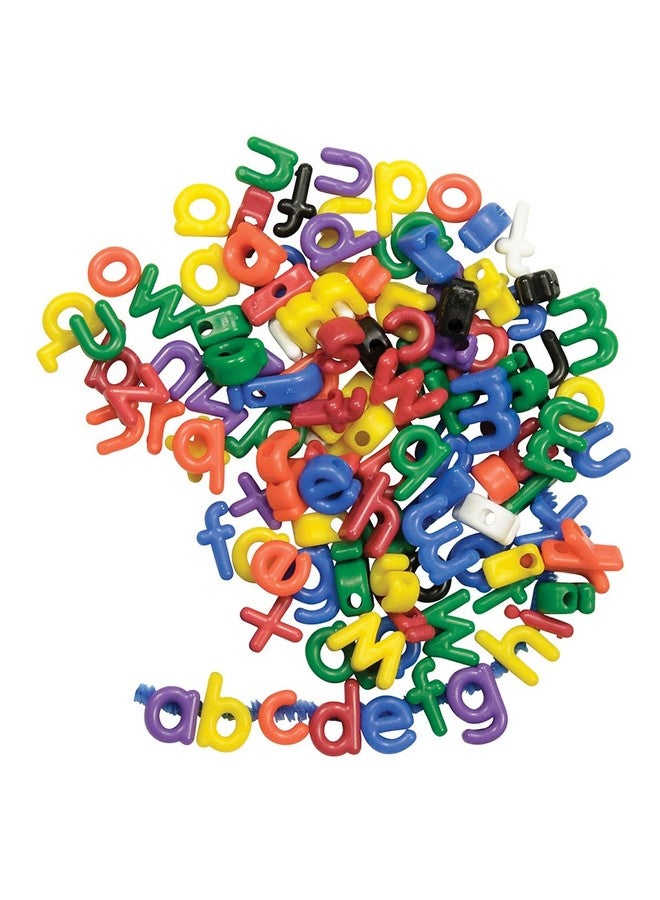 Roylco Lowercase Letter Bead, Assorted Colors, Pack of 288