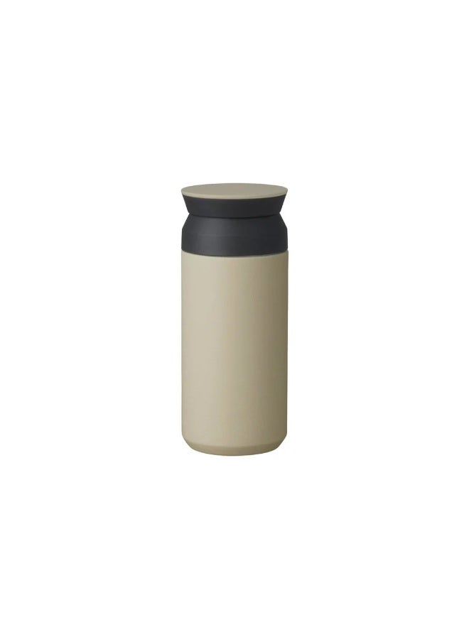 Travel Tumbler Double Wall Vacuum Insulated Stainless Steel Mug 350ml Beige