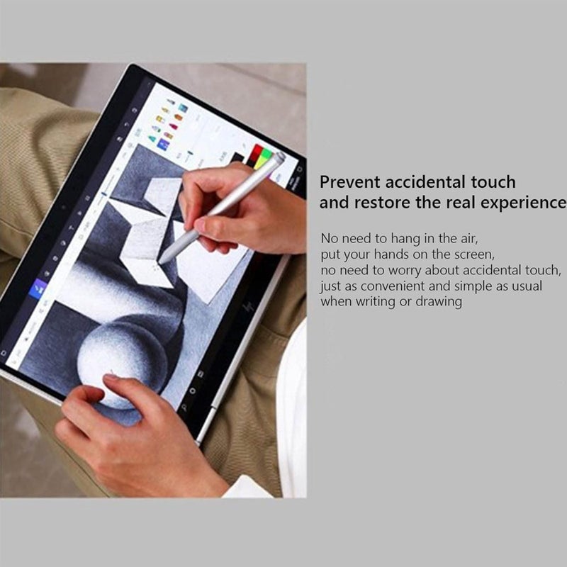 كلاراكو قلم نشط، قلم ديجيتا 4096، قلم تعلم الرسم، استشعار الضغط، واجهة من النوع C، قلم فضي بطرف رفيع لأجهزة HP Elitebook وZbook X360 1030 G2/G3 1040 - Image 5