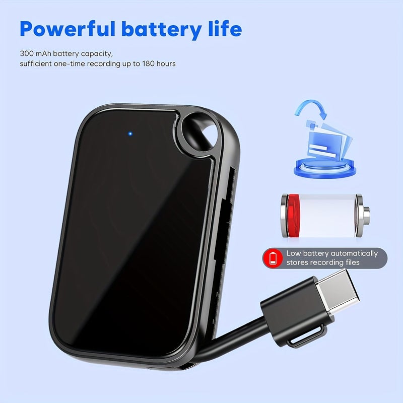 64GB Magnetic Digital Voice Recorder with HD Audio and Type C - Image 2