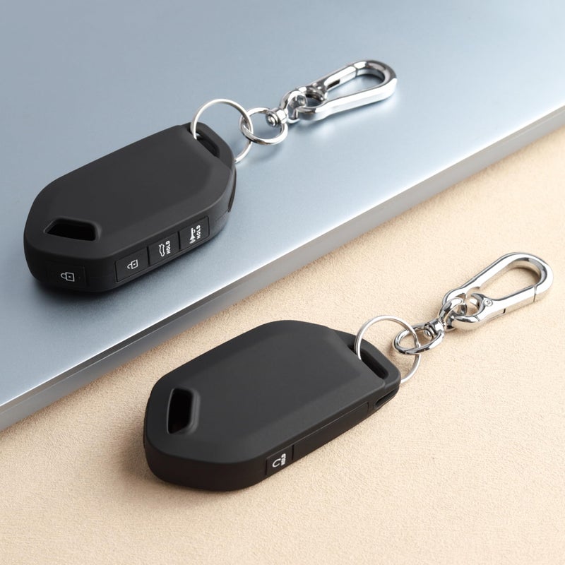 TANDRIVE 5-Button Key Fob Cover for Kia 2026 Sportage 2026 2025 K4 K5 Sorento Telluride 2022-2026, Silicone, 2-Pack, Black - Image 1