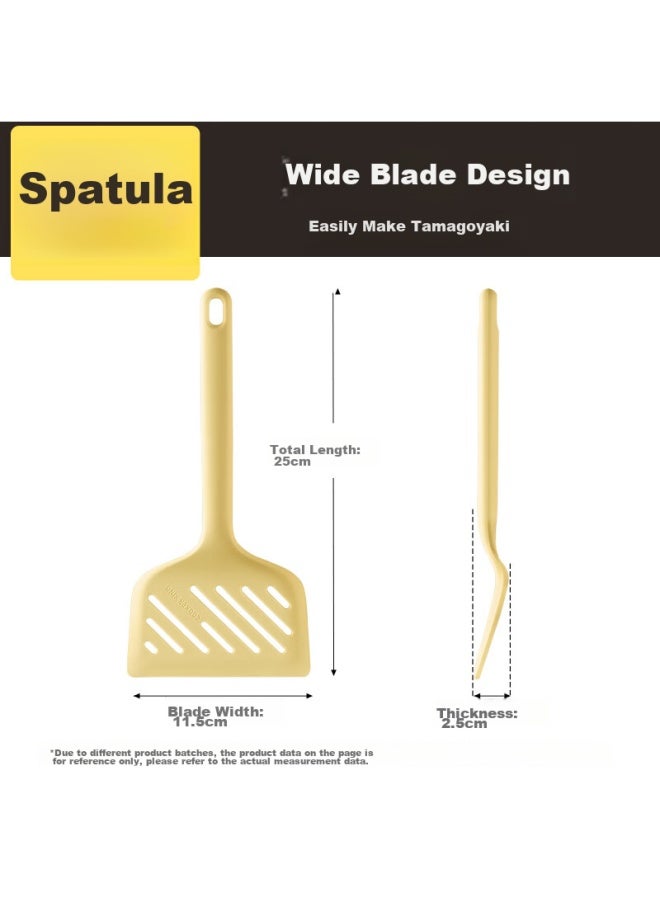 COOKER KING Chuidahuang Silicone Spatula, Yuzi Shao Special Frying Spatula, Egg Spatula, Goose Yellow Color  - Image 2