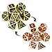 Haxtec Metal DND Dice Set Heat Sensitive Color Changing Metal Dice Polyhedral DD Dice Compatible with Dungeons and Dragons RPG Gold Black Red Shift - Image 2