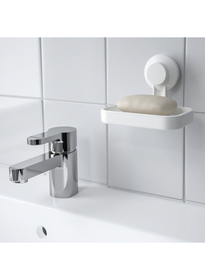 Soap Dish With Suction Cup White - Image 1