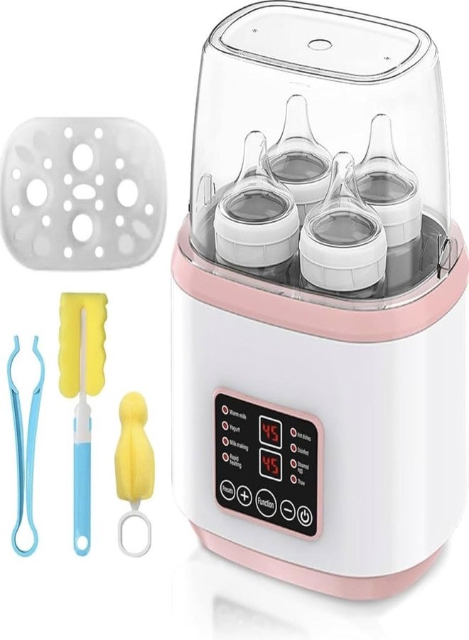 Richtots Premium Baby Bottle Warmer,8-in-1 Baby Bottle Sterilizer, Quick Bottle Warmer, Baby Milk Bottle Warmer, Quick Baby Food Warmer and Defrost, BPA Free Baby Food Heater with LCD Display (8in1 MULTICOLOR) - Image 1