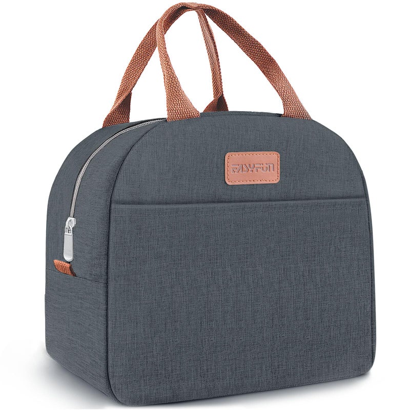 Easyfun Lunch Bag for Women & Men Adult Insulated Lunch Box, Small Leakproof Cooler Food Lunch Containers Reusable High Capacity Lunch Tote Bags for Work, Travel, Outdoor (Navy Blue) - Image 1