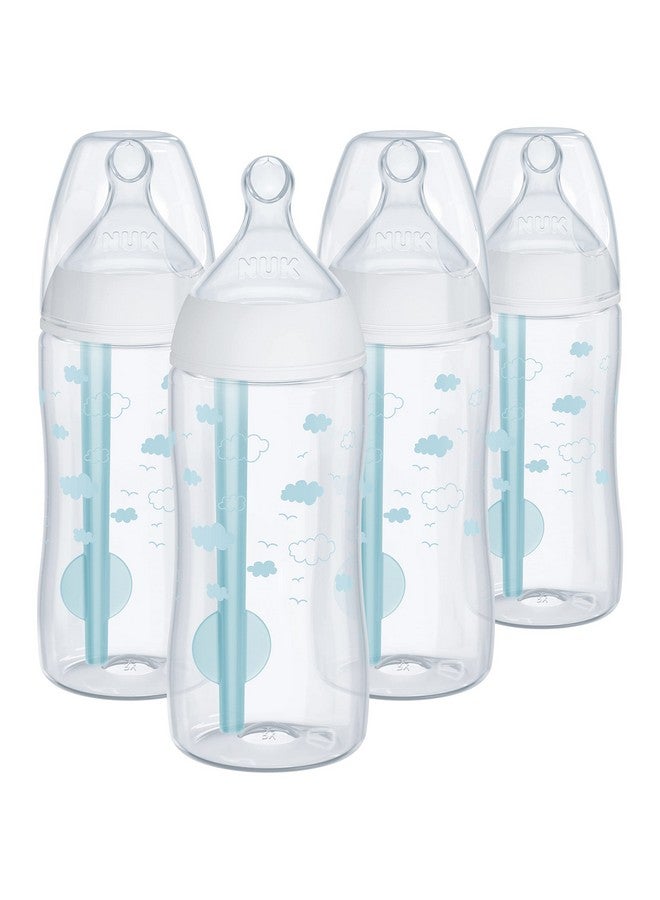 NUK Smooth Flow Pro Anti Colic Baby Bottle Easy To Assemble And Clean & Reduces Newborn Spitup & Gas 10Oz 4Pack Neutral - Image 1