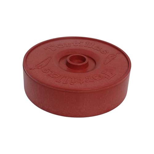 Imusa 8in Plastic Tortilla Warmer, Terracotta Color, Traditional Mexican Server for Keeping Tortillas, Wraps, and Flatbreads Warm - Image 1