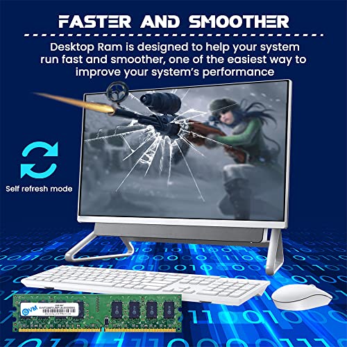 EVM 2GB DDR2 Desktop RAM 667MHz Long-DIMM – 1.8V Low Voltage, 240-PIN Pin, Intel & AMD Compatible, High-Speed PC Memory Upgrade – 10 Year Warranty (EVMT2G6670U86P) - Image 4
