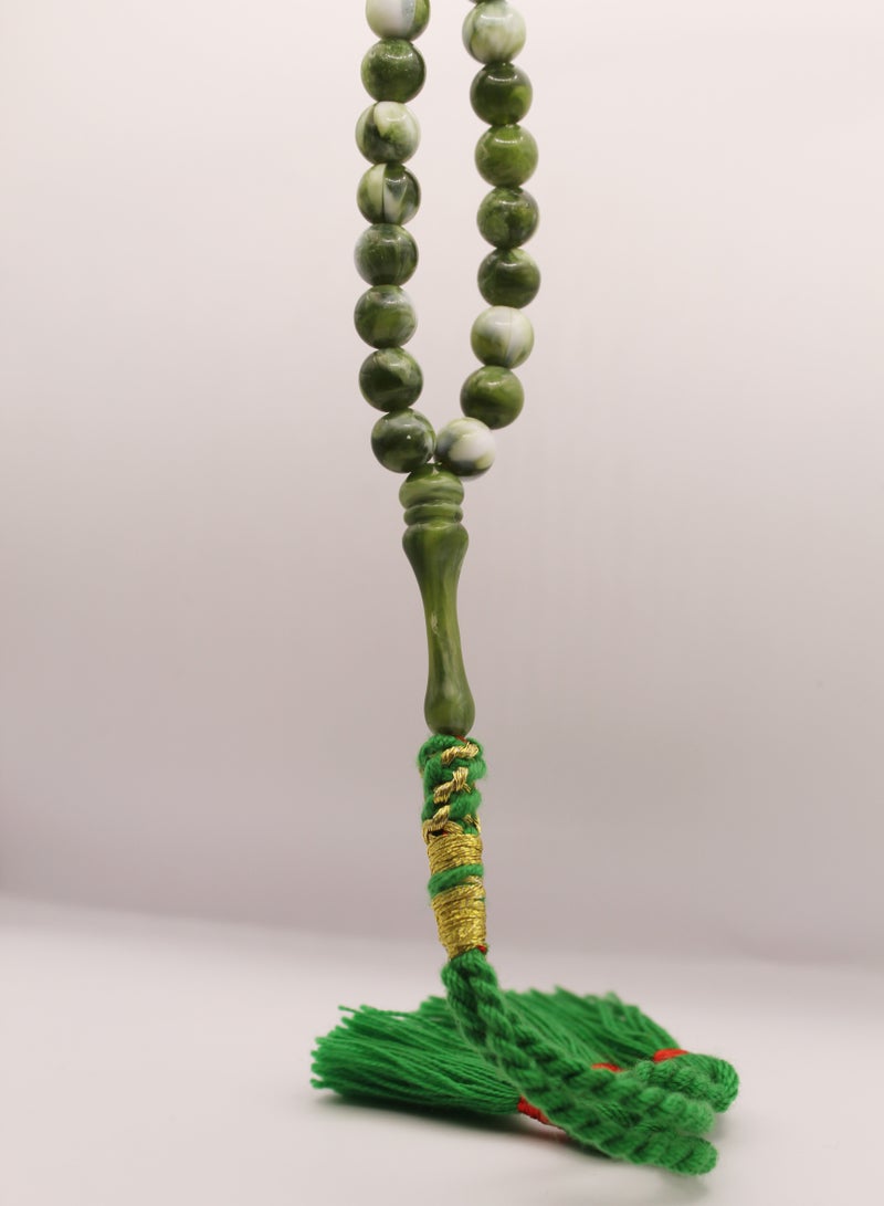 Rosary Qathery 33 Prayer Tasbih/Beads Green - Image 2