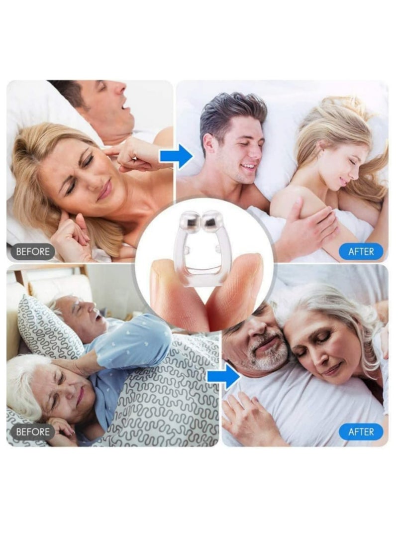 6-Pack Snore Stopper, Stop Snoring with Effective Anti Snoring Devices - Silicone Magnetic Anti Snoring Nose Clip for Men and Women - Image 4