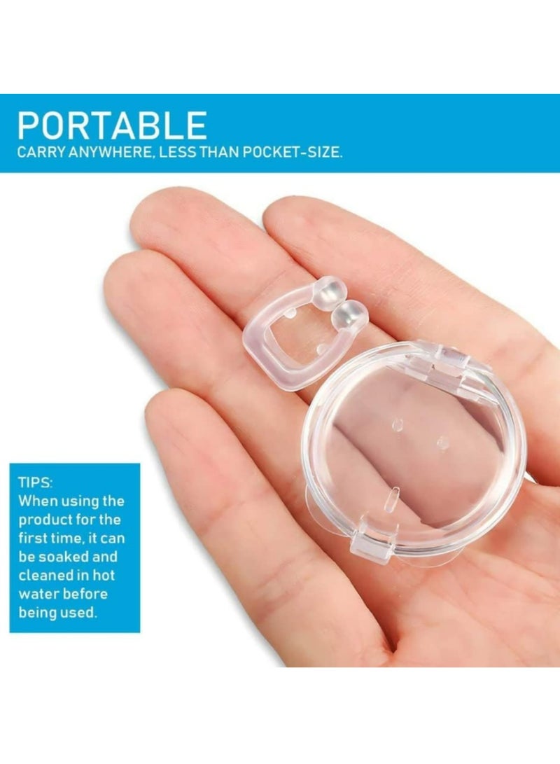 6-Pack Snore Stopper, Stop Snoring with Effective Anti Snoring Devices - Silicone Magnetic Anti Snoring Nose Clip for Men and Women - Image 5