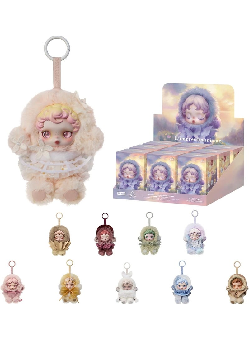 Pop Mart x Skullpanda صندوق مفاجآت دمية SKULLPANDA L’impressionnisme Series Plush، شخصيات عشوائية مجسمة، ألعاب قابلة للجمع وزينة منزلية، هدايا للأعياد وأعياد الميلاد للبنات والأولاد، صندوق واحد - Image 1