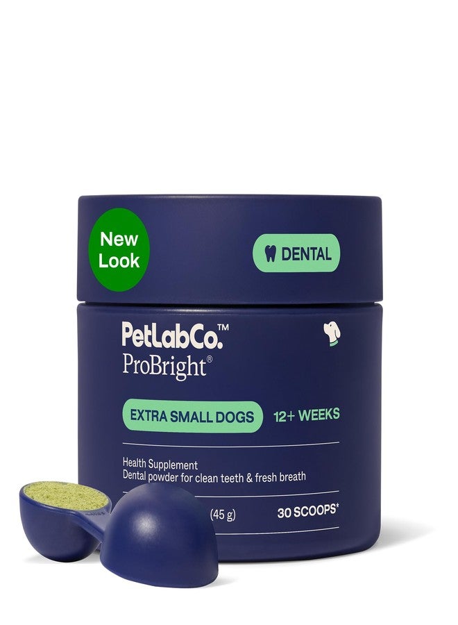 PetLab Co. ProBright Dental Powder - Dog Breath Freshener - Teeth Cleaning Made Easy - Targets Tartar & Bad Breath - Formulated for Extra Small Dogs - Packaging May Vary - Image 1