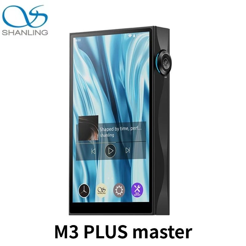 Shanling M3 Plus Master MP3 Player HiFi Portable Hi-Res DAC with Amplifier Android 13 Bluetooth 5.0, Black - Image 1