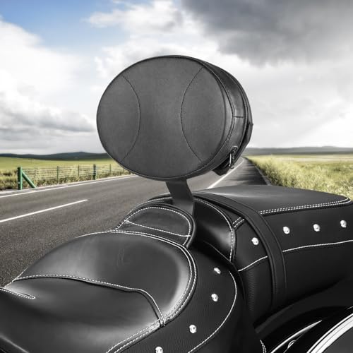 AUFER Front Driver Rider Plug-In Backrest Sissy Bar With Back Rest Pad Mounting Kit Compatible With For Chief Chieftain Classic Roadmaster Springfield 2014-2024 (Detachable,Adjustable) - Image 2