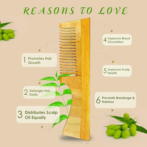 STRAW&WEAVE Solid 600 Tc Wooden Comb & Satin Hair Accessories for Women | 1 Year Warranty | with 2 Pillow Cover, 3 Scrunchies & 1 Kachi Neem Comb | Satin Silk Pillow Covers for Hair and Skin, 2 Piece - Image 2
