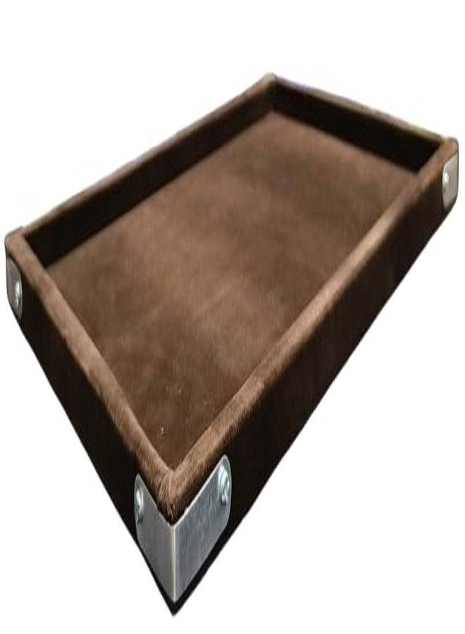 SENTONI Velvet Jewellery Finding Beading Tray (COFFEE) 10X14 inch PACK OF 2 PCS jewellery finding, Display organiser Jewelry cosmetic organizer Tray (COFFEE) - Image 3