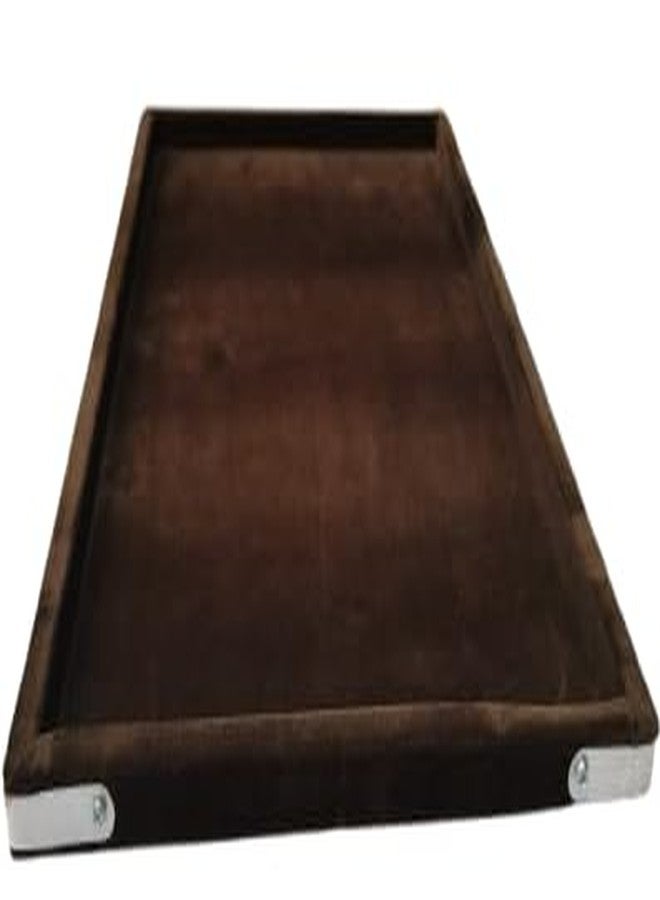 SENTONI Velvet Jewellery Finding Beading Tray (COFFEE) 10X14 inch PACK OF 2 PCS jewellery finding, Display organiser Jewelry cosmetic organizer Tray (COFFEE) - Image 5