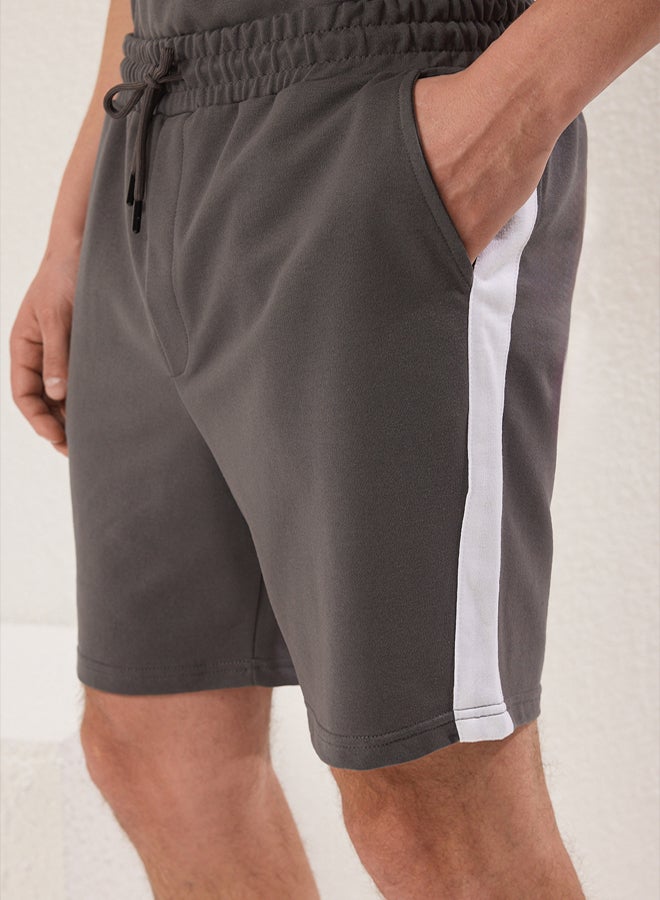 trendyol Anthracite Oversize Tracksuit Set - Regular Panel Detail - Image 3