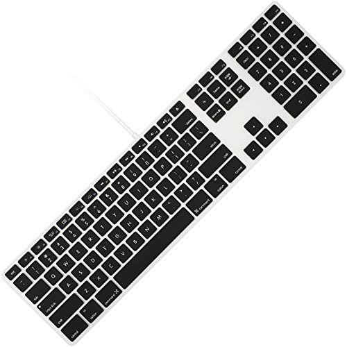 Allinside Black Keyboard Cover for iMac USB Keyboard A1243 MB110LL/B - Image 1