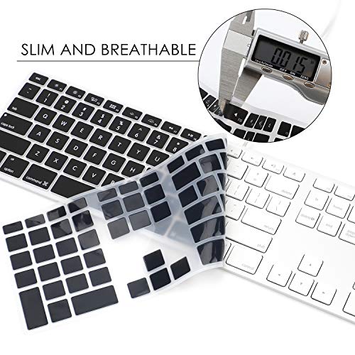 Allinside Black Keyboard Cover for iMac USB Keyboard A1243 MB110LL/B - Image 4