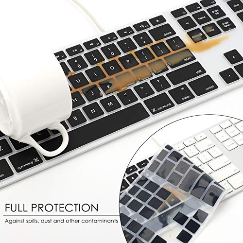 Allinside Black Keyboard Cover for iMac USB Keyboard A1243 MB110LL/B - Image 5