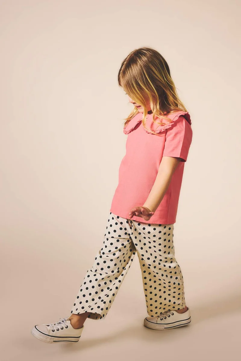 ديفاكتو Baby Girl Wide Leg Normal Waist Trousers